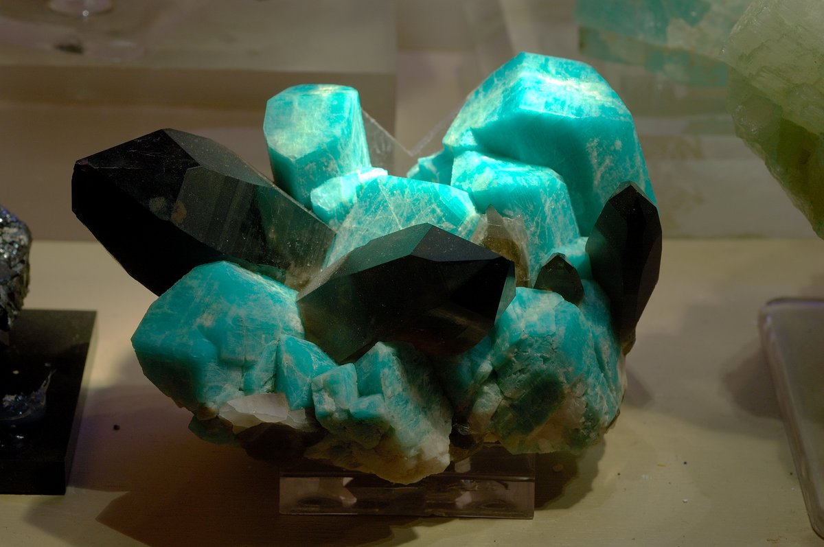 Amazonite with smoky quartz specimen from Colorado